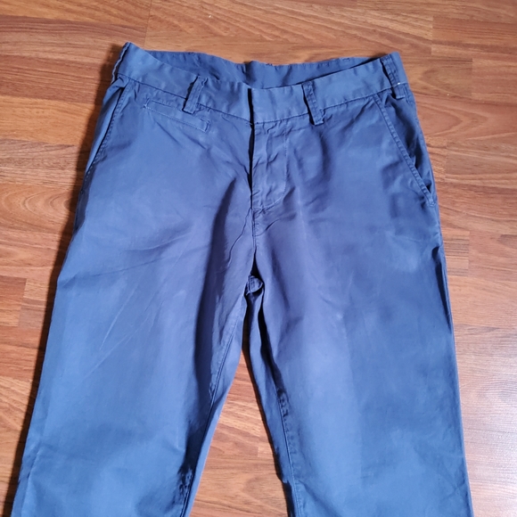 Save Khaki Men's 100% Cotton Twill Lightweight Trousers Pants Size 31 Blue New - Picture 5 of 9